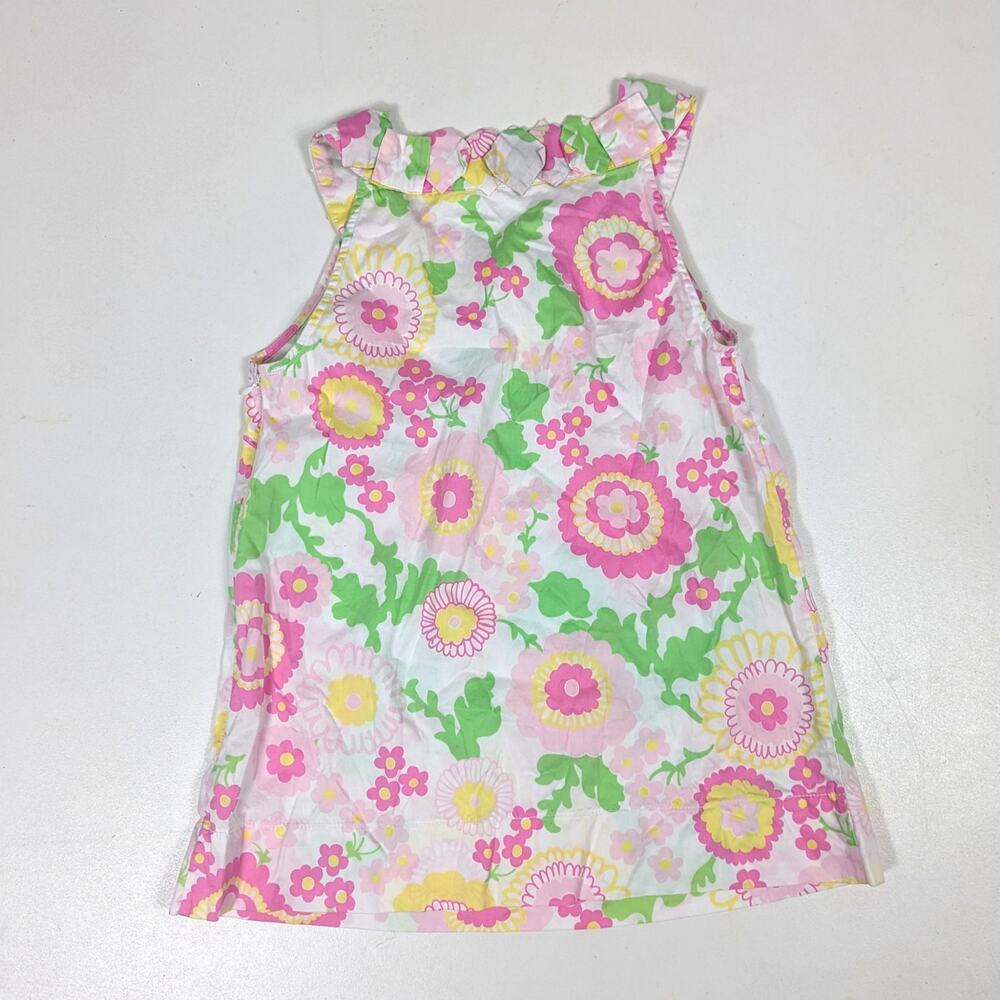 Lilly Pulitzer Top Women's Sz 4 Pink Floral Sleeveless Travel Beach Vacation